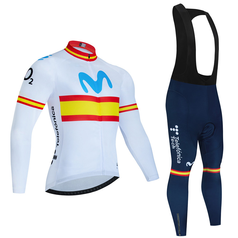 Spain Movistar Autumn Long Sle - Cycling Gear Leaderboard 评论和价格