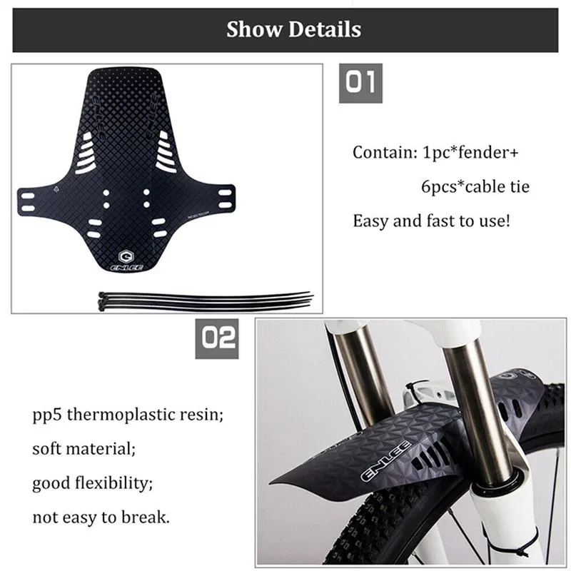 1/2PCS Universal Bike Fenders  - Bike Fender Set 评论和价格