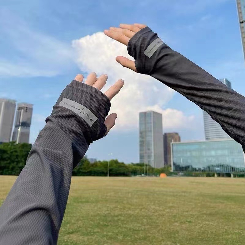 1Pair Unisex UV Cooling Sun Ar - Cycling Gear 评论和价格