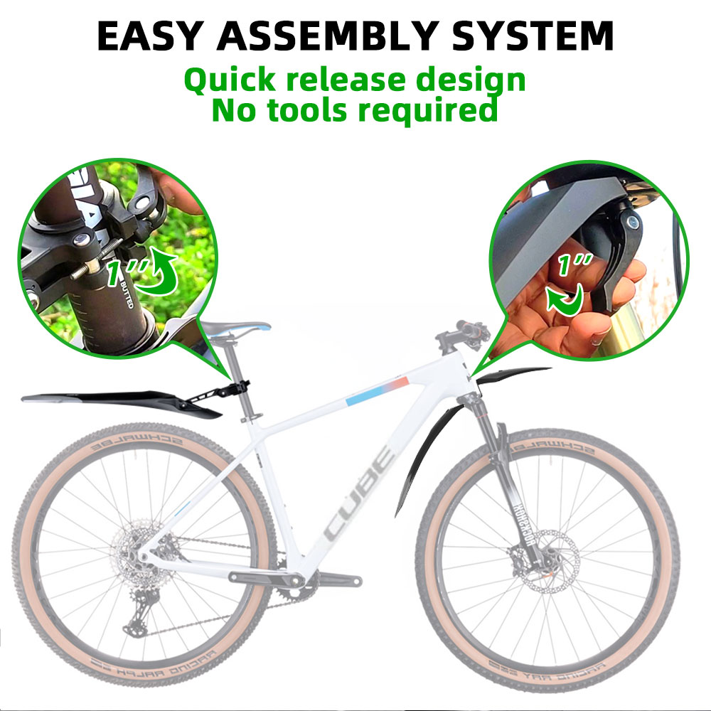 RBRL MTB Bicycle Mudguard Quic - Bike Fender Set 评论和价格